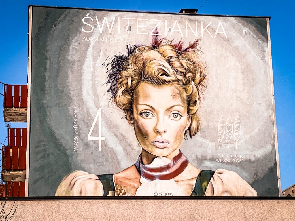 mural w częstochowie świtezianka